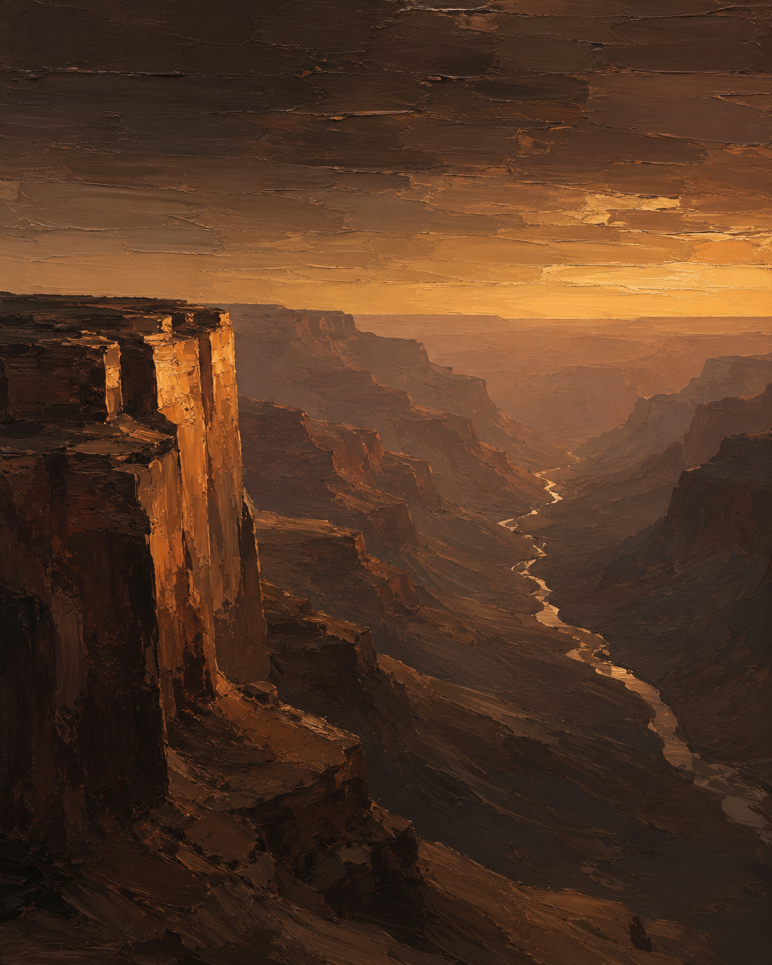The Passage — a canyon at last light